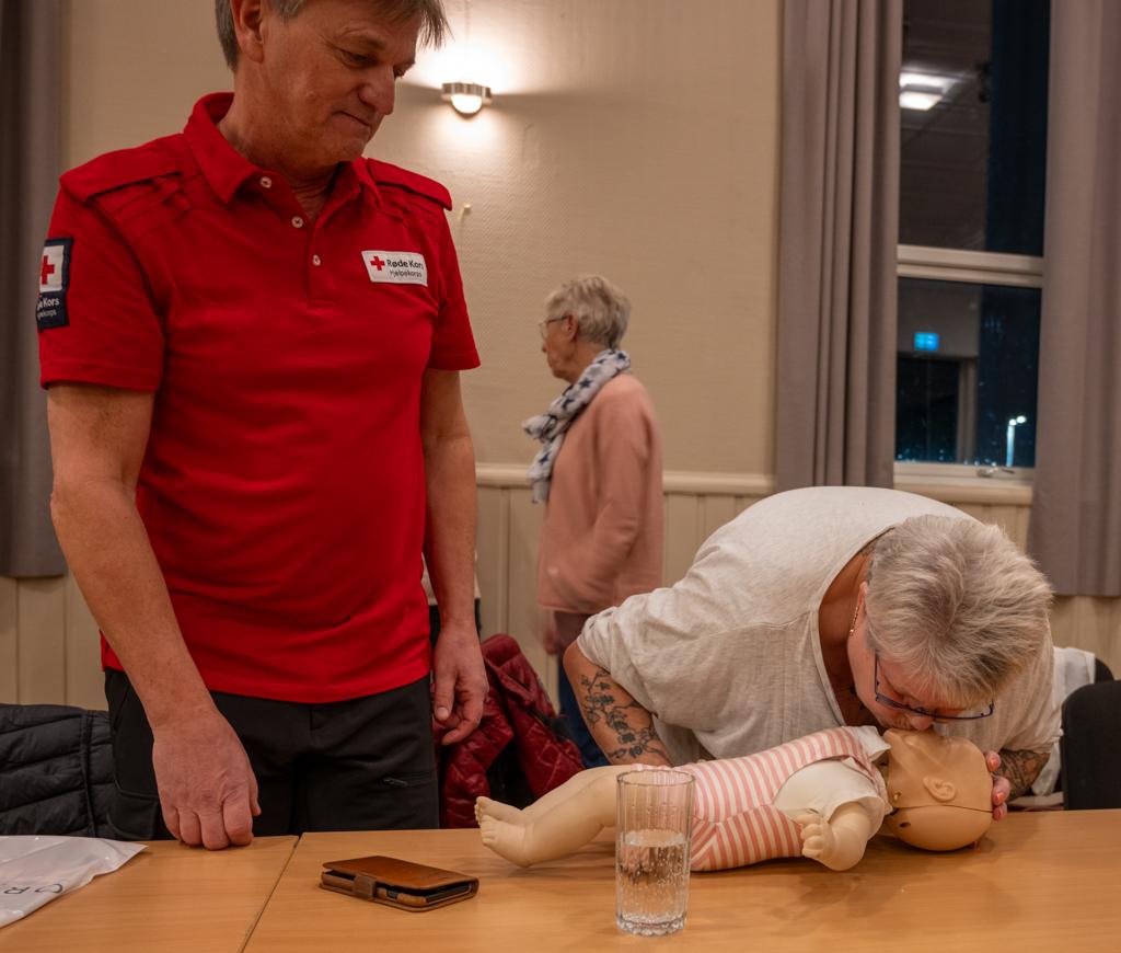 På små barn, må inn-pusten være mye svakere enn på voksenperson