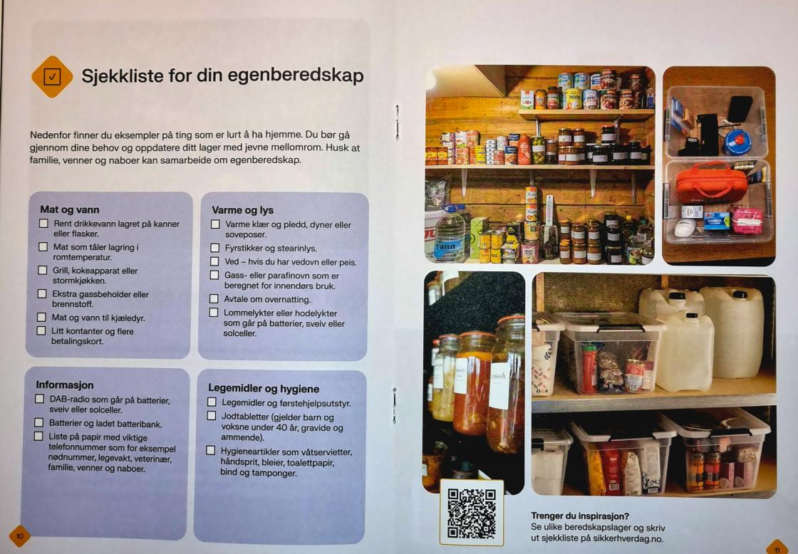 Fra DSB sin informasjons brosjyre