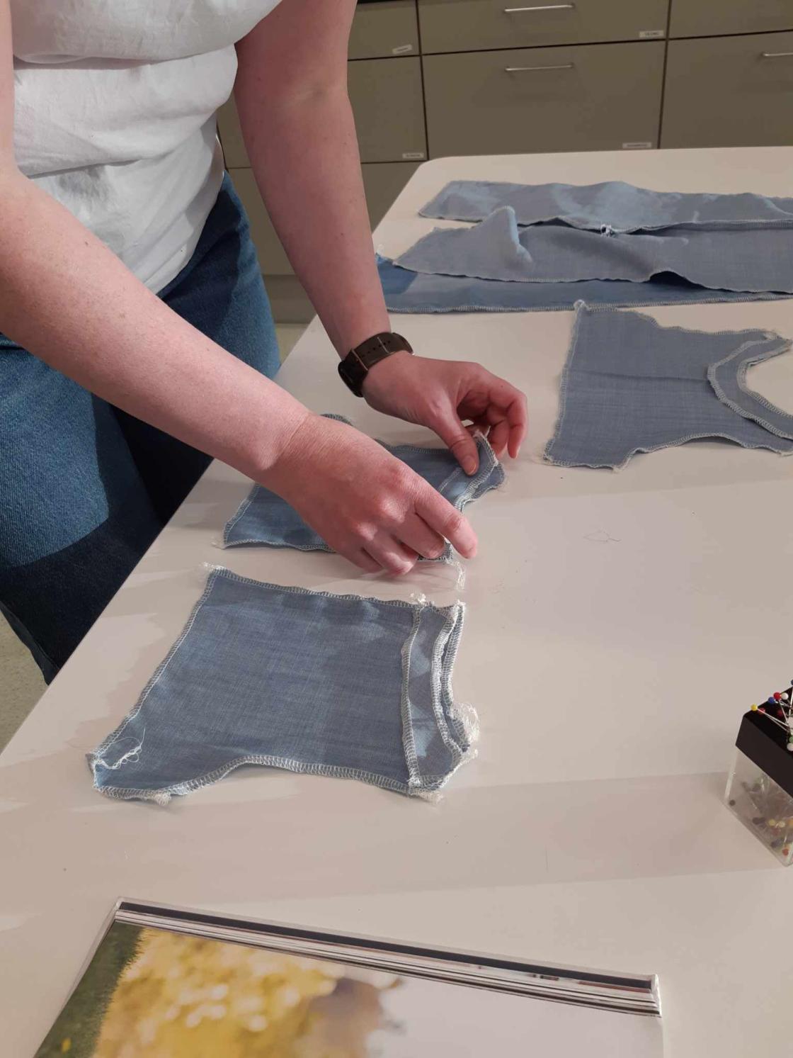 Tøystykker til snekkerbukse