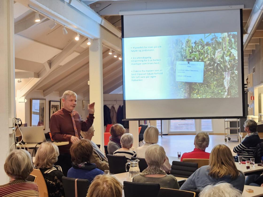 Audun Huseby forteller om Utviklingsfondets arbeid i Guatemala