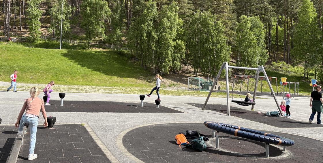 Friminutta på leikeplassen var toppen!