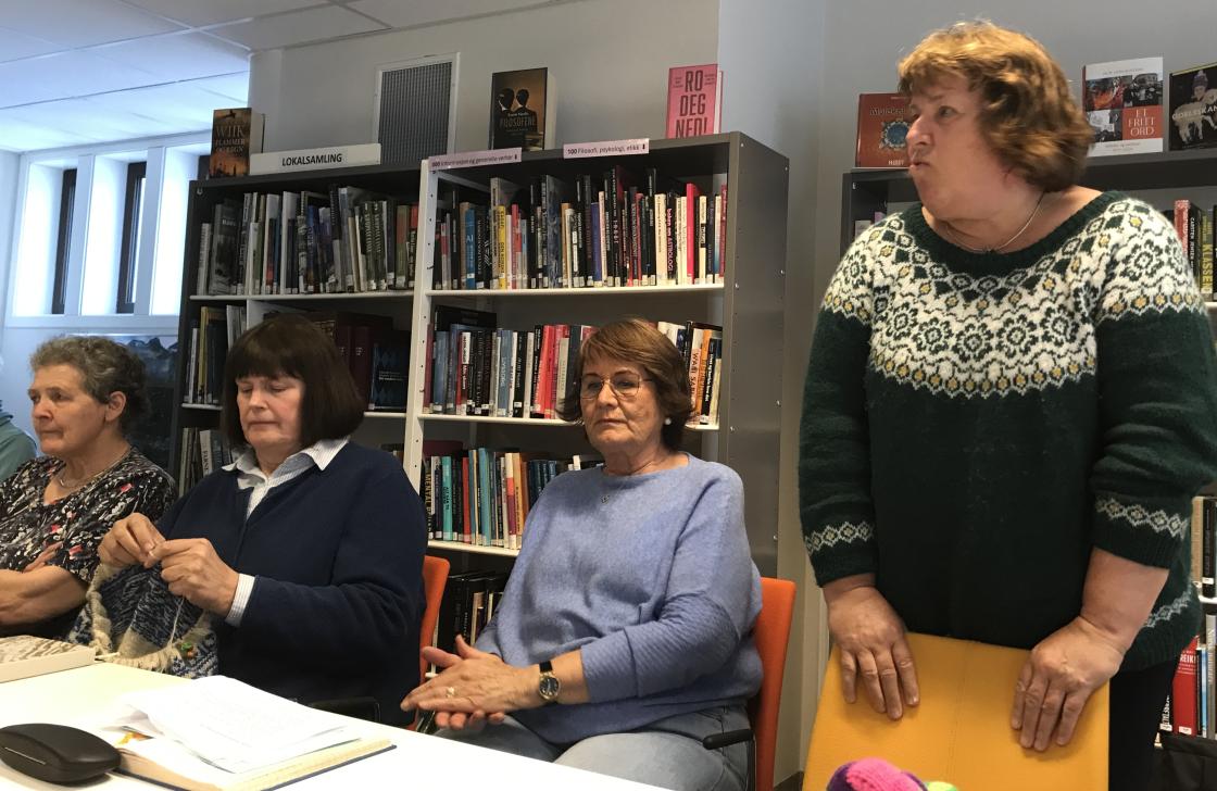 Besøk av nestleiar i distriktsstyret Aud Solveig Malmedal.