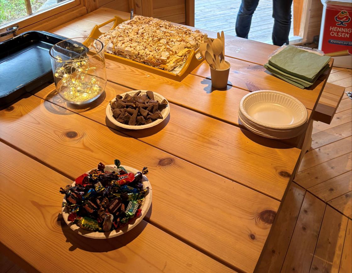 Nydeleg Kvæfjordkake frå Nelly,- og litt knask!