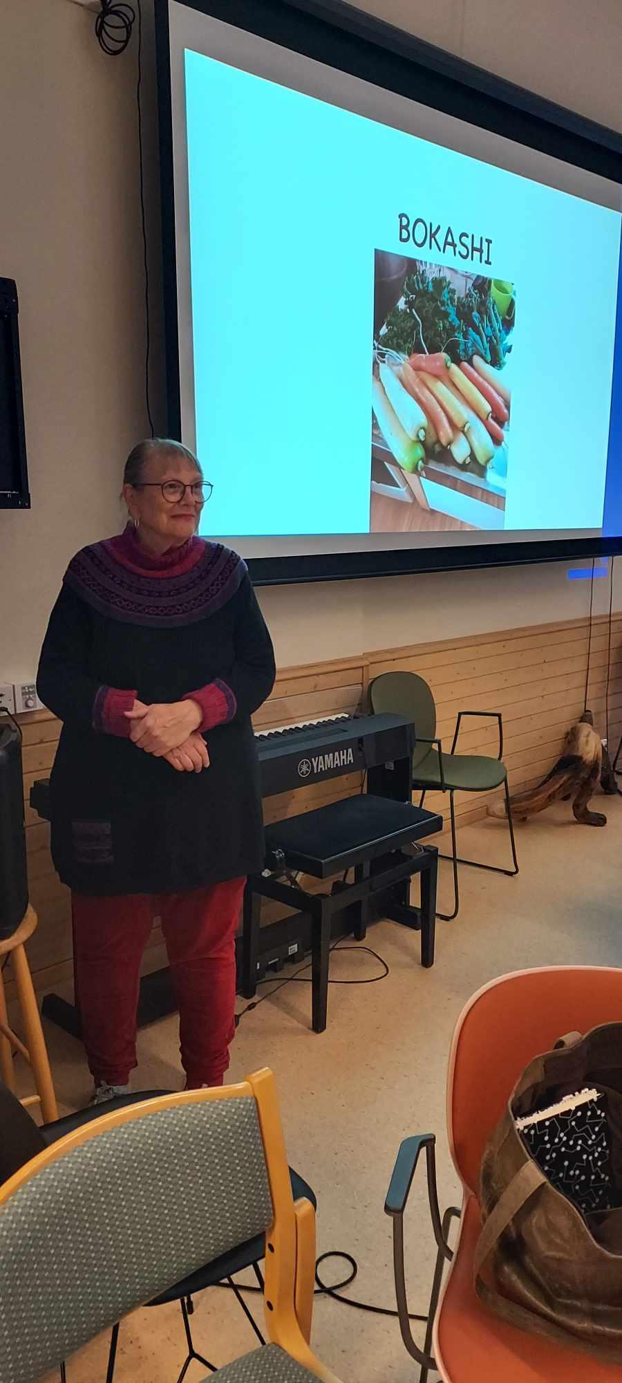 Foreleser på medlemskveld foredrag om Bokashi