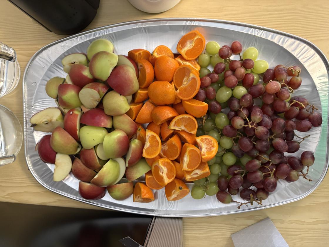 Fruktfat var der også!