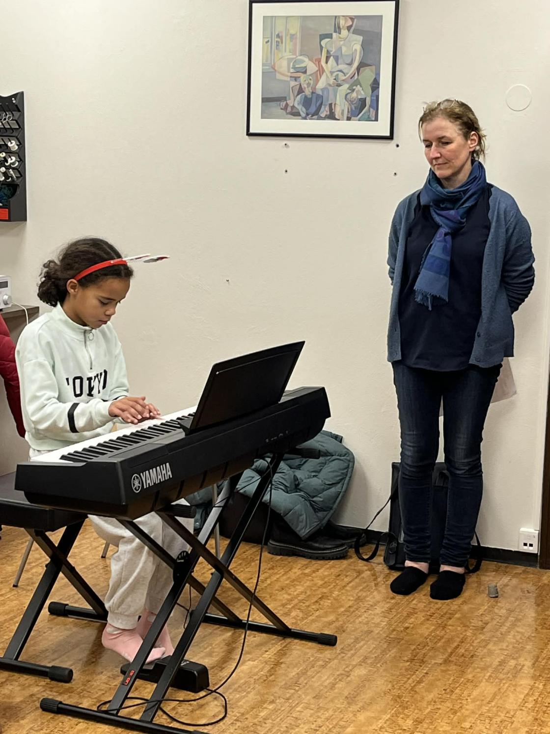 Kjekt med elevar frå Kulturskulen.