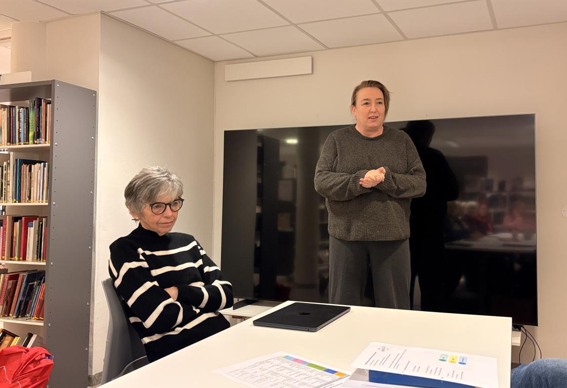 Gro Marita frå Fjordhagen orienterte om olsok.