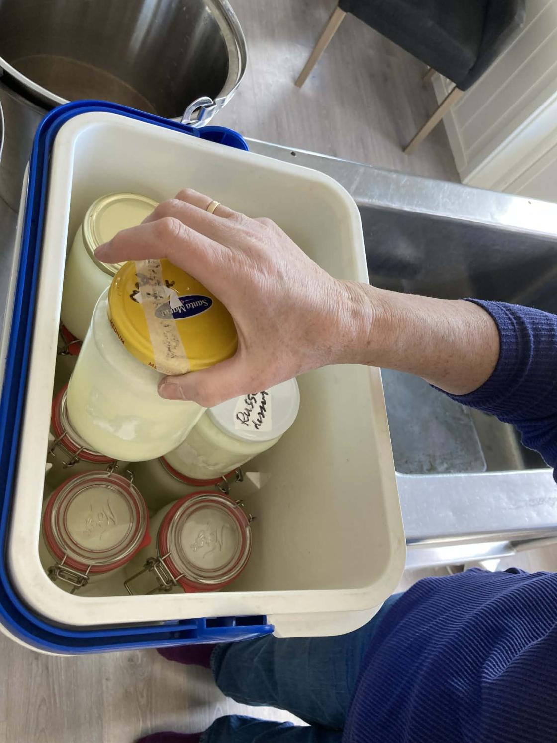 foredlet melk på glass