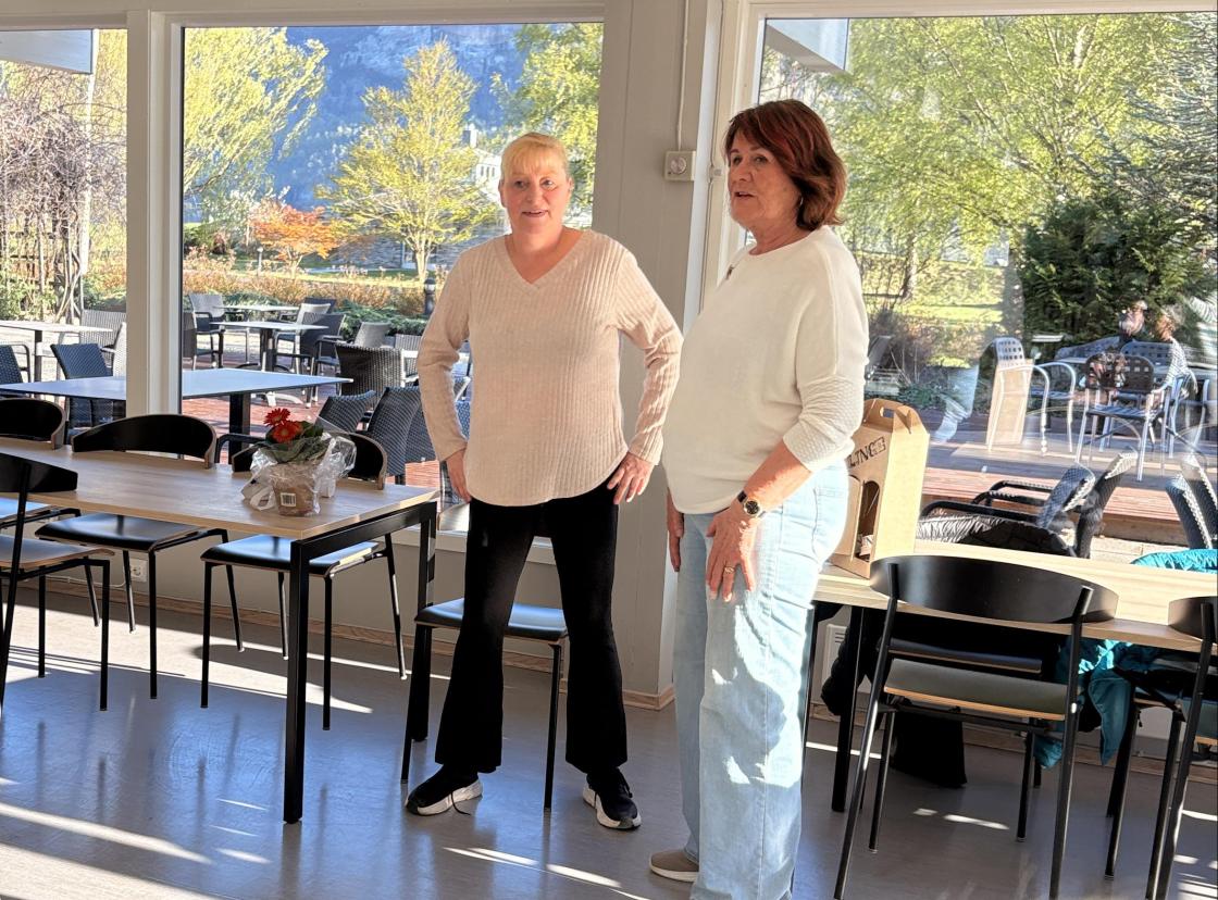 Annett er klar for stoltrim med damene!