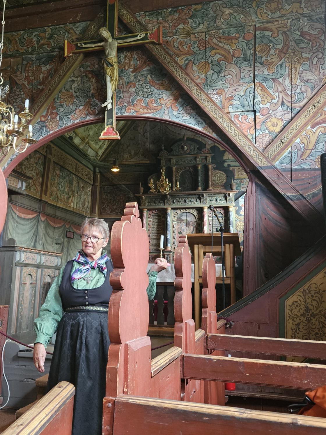 Kvinne i stavkyrkje