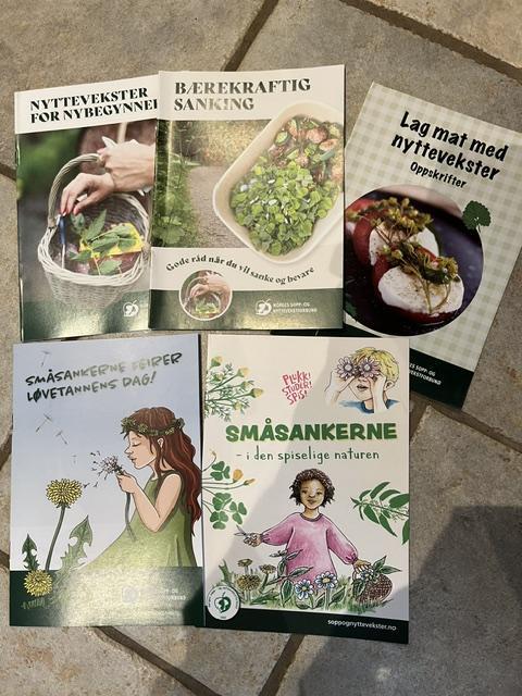 Mange fine brosjyrer om spiselige vekster