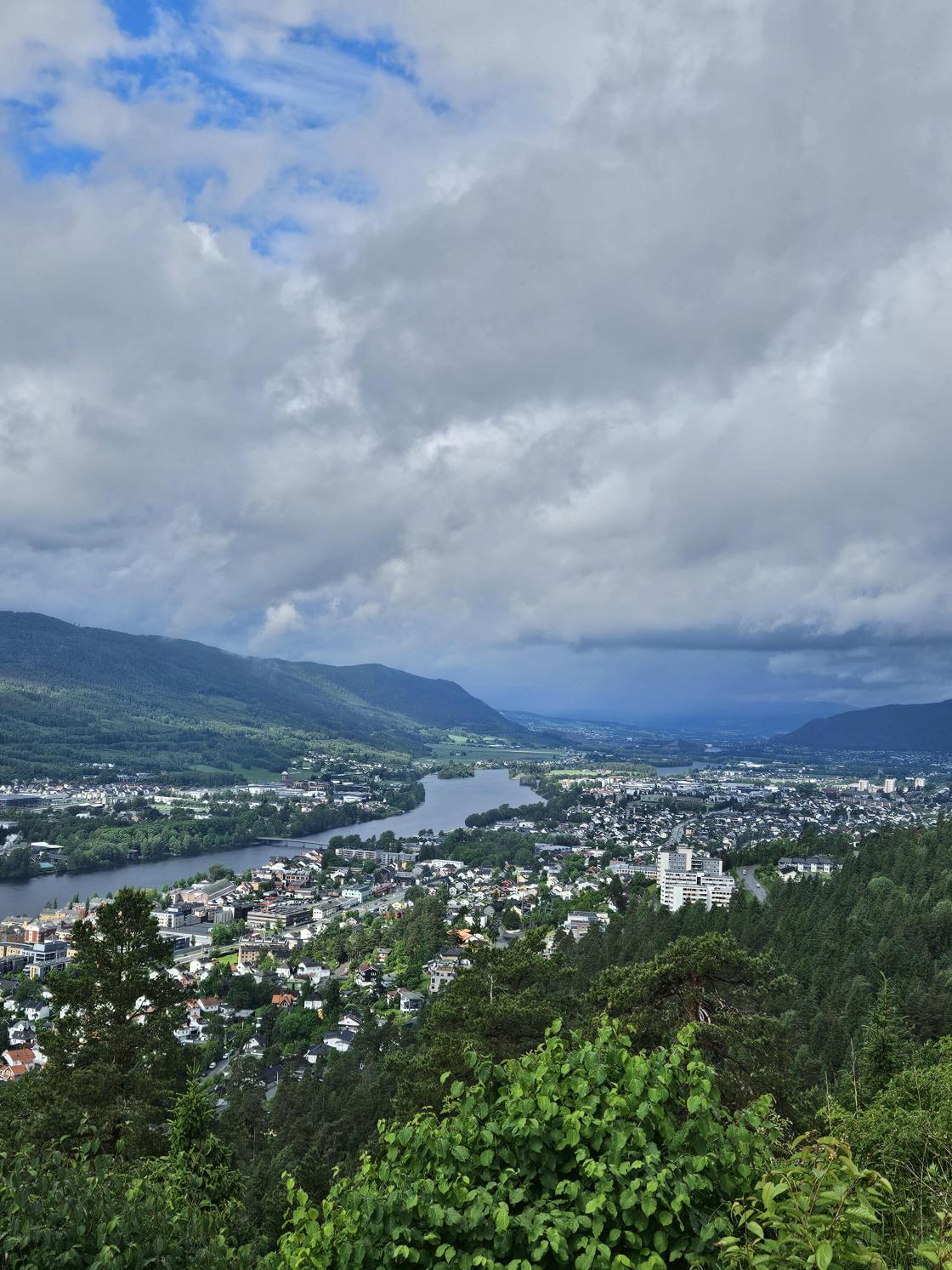 Utsikt over Drammen