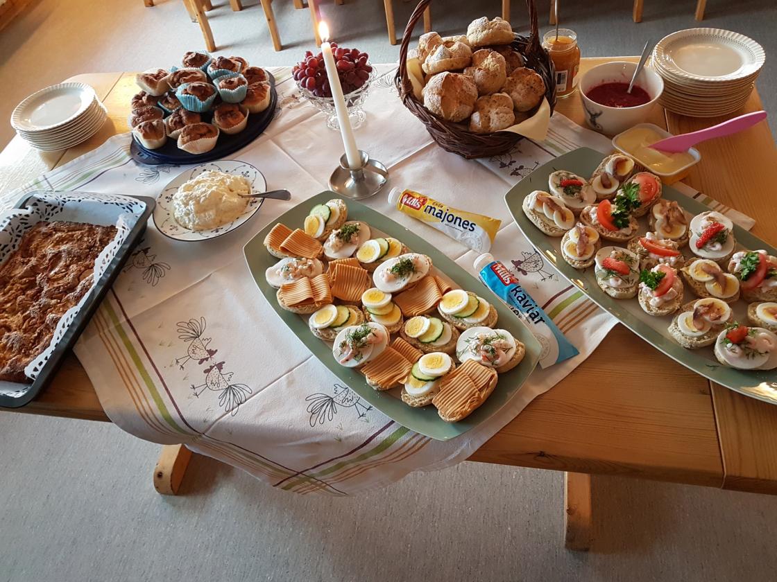 Så var det selvsagt kaffe og biteti