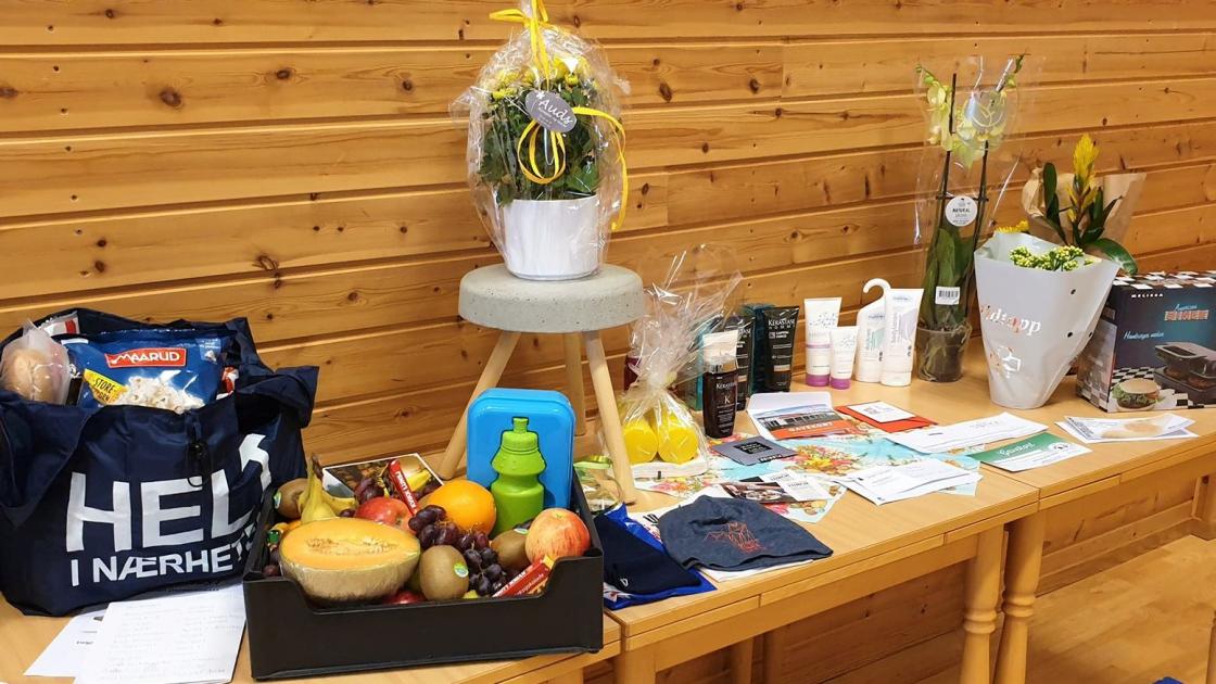 Mange flotte gevinster. Foto: Anita Hollingsæter