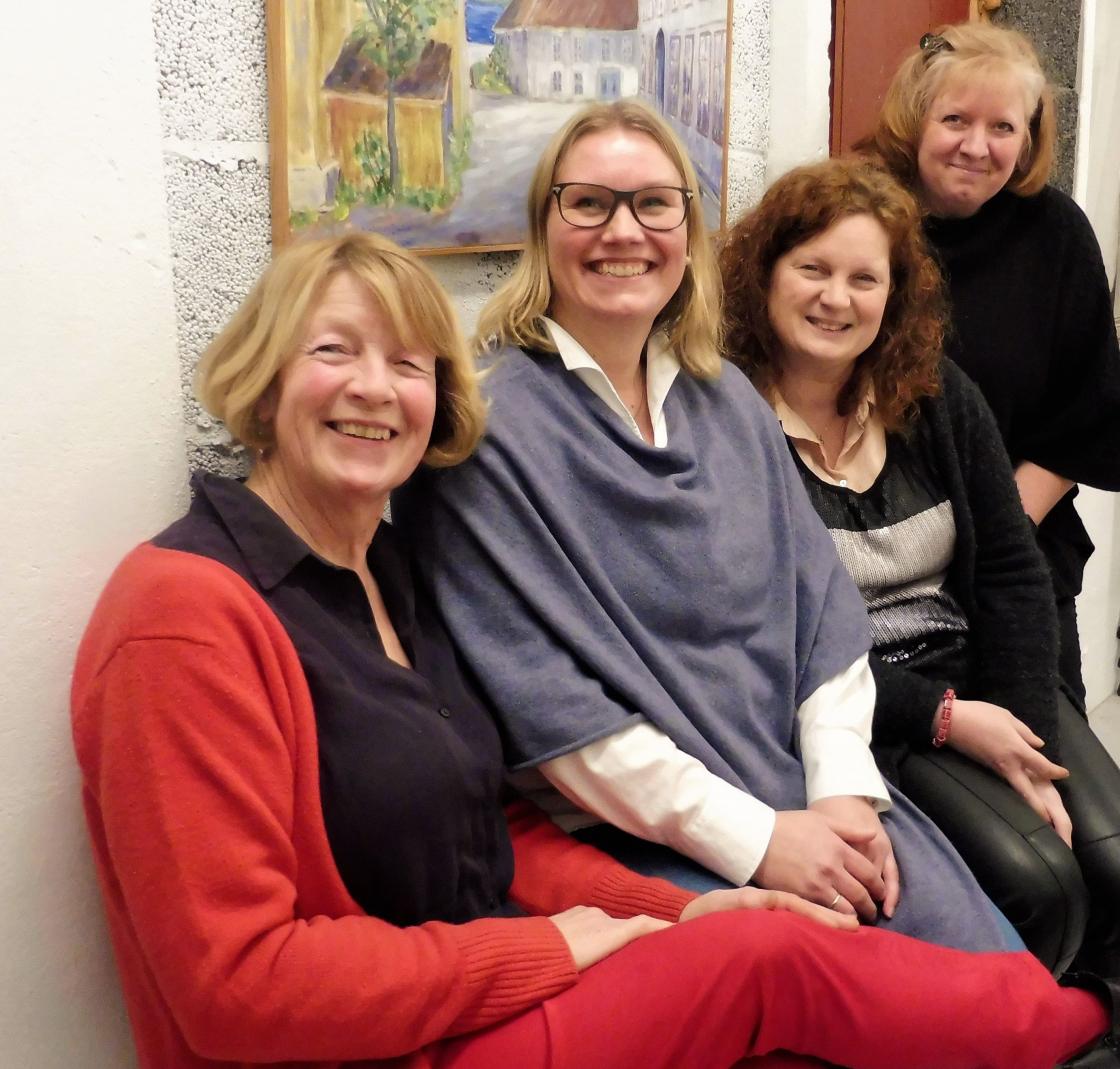 4 ledere for 4 bygdekvinnelag i nye Holmestrand kommune.