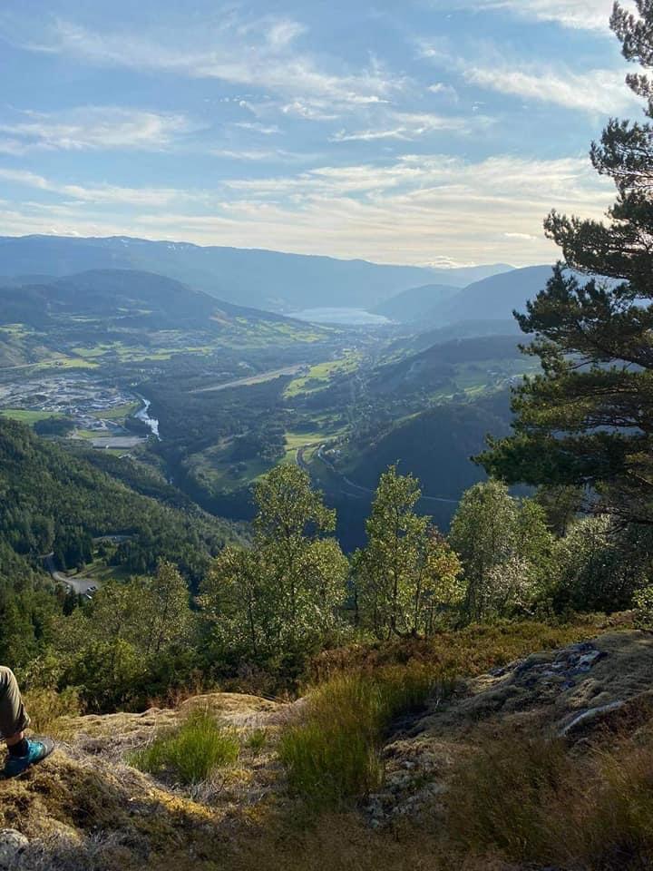 Utsikt frå Tverbergskaret.