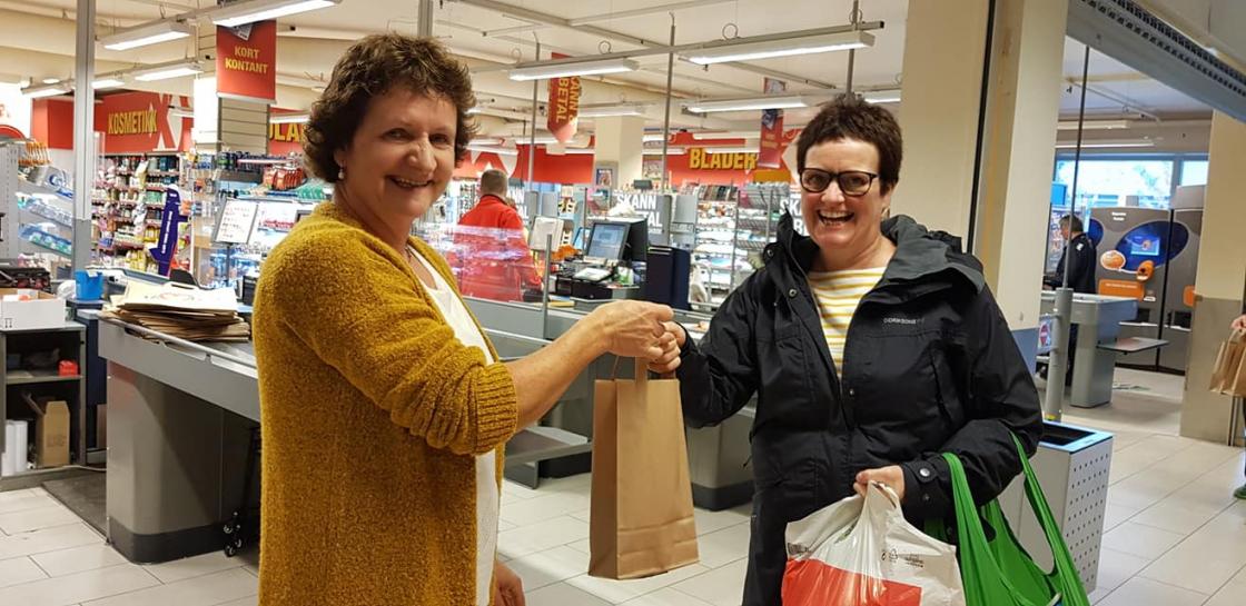 Det var stor interesse for bygg da Norges Bygdekvinnelag gjennomførte vår landsdekkende forbrukeraksjon i oktober 2018. Her fra Bjørgum Bygdekvinnelag sin aksjon.