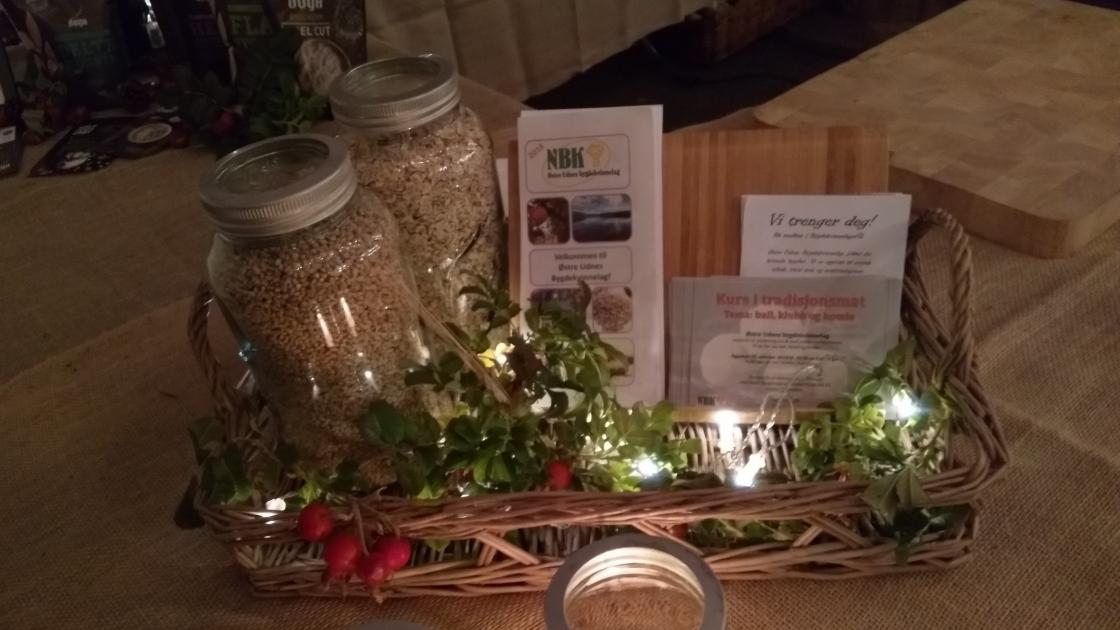 Detalj fra stand på Matfestivalen Brød &amp;amp; Cirkus