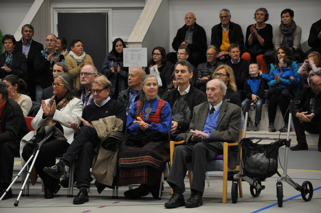 Ein del av gjestane,- Martine Linge og Joachim Rønneberg.