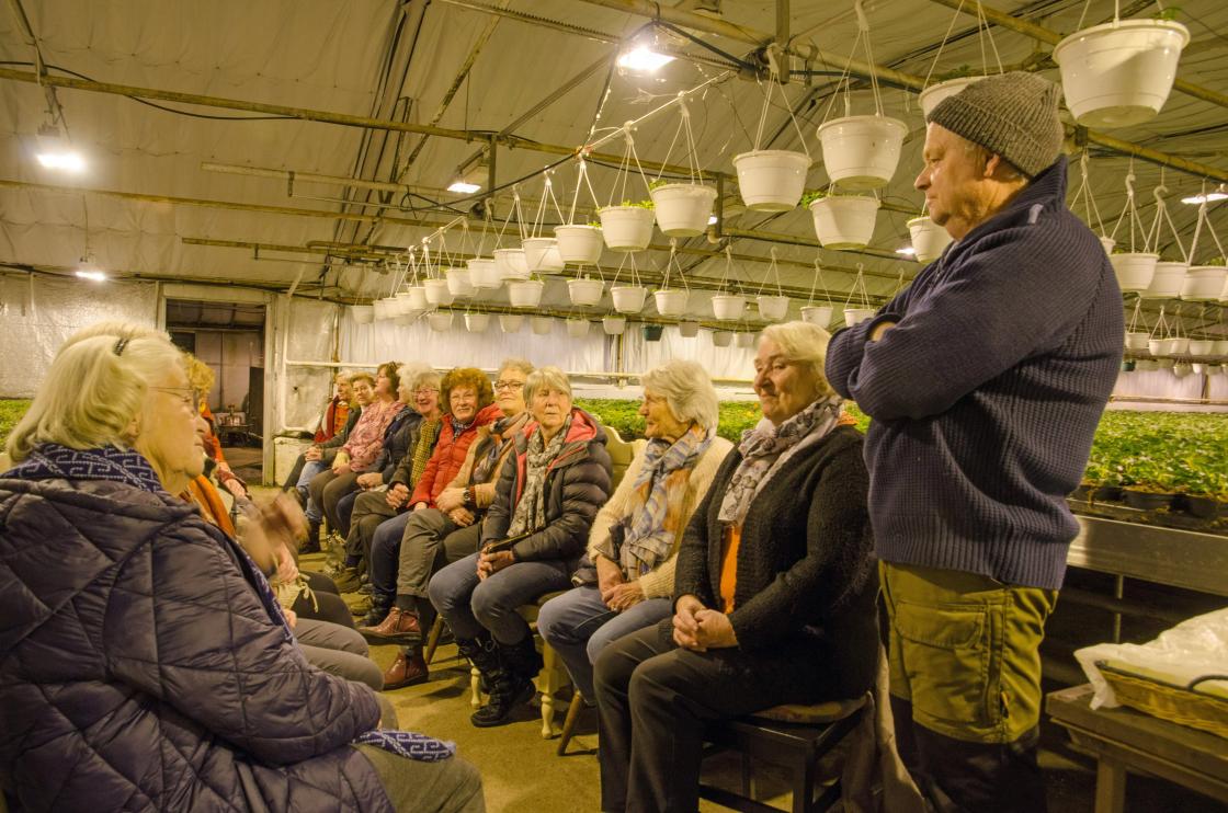 Gartneri innehaver gartner Roar Tvedten fortalte om Løn gartneri sin produksjon