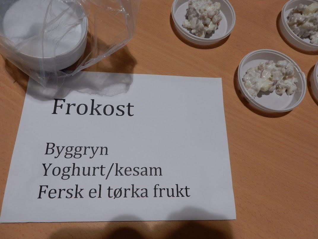 Frukostoppskrift.