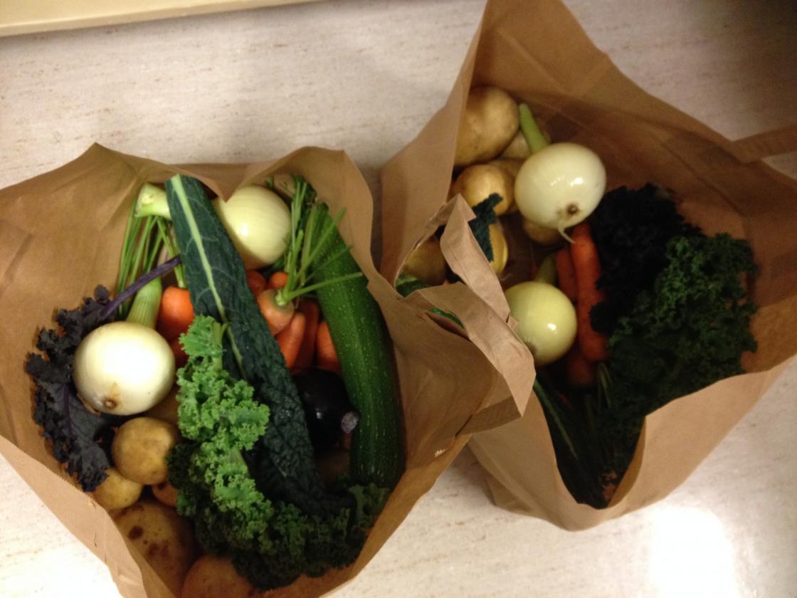 Flotte grønnsaker til utlodning