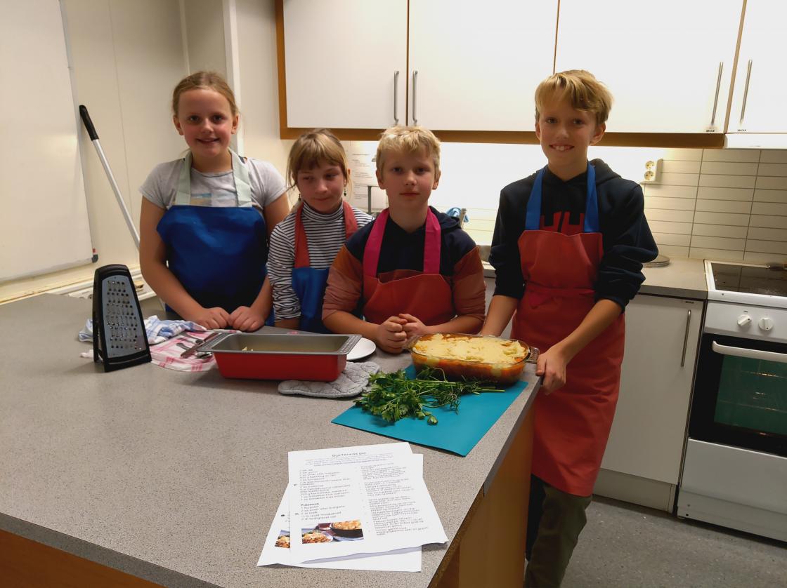 Gruppe 1 klar med gjeterpai.