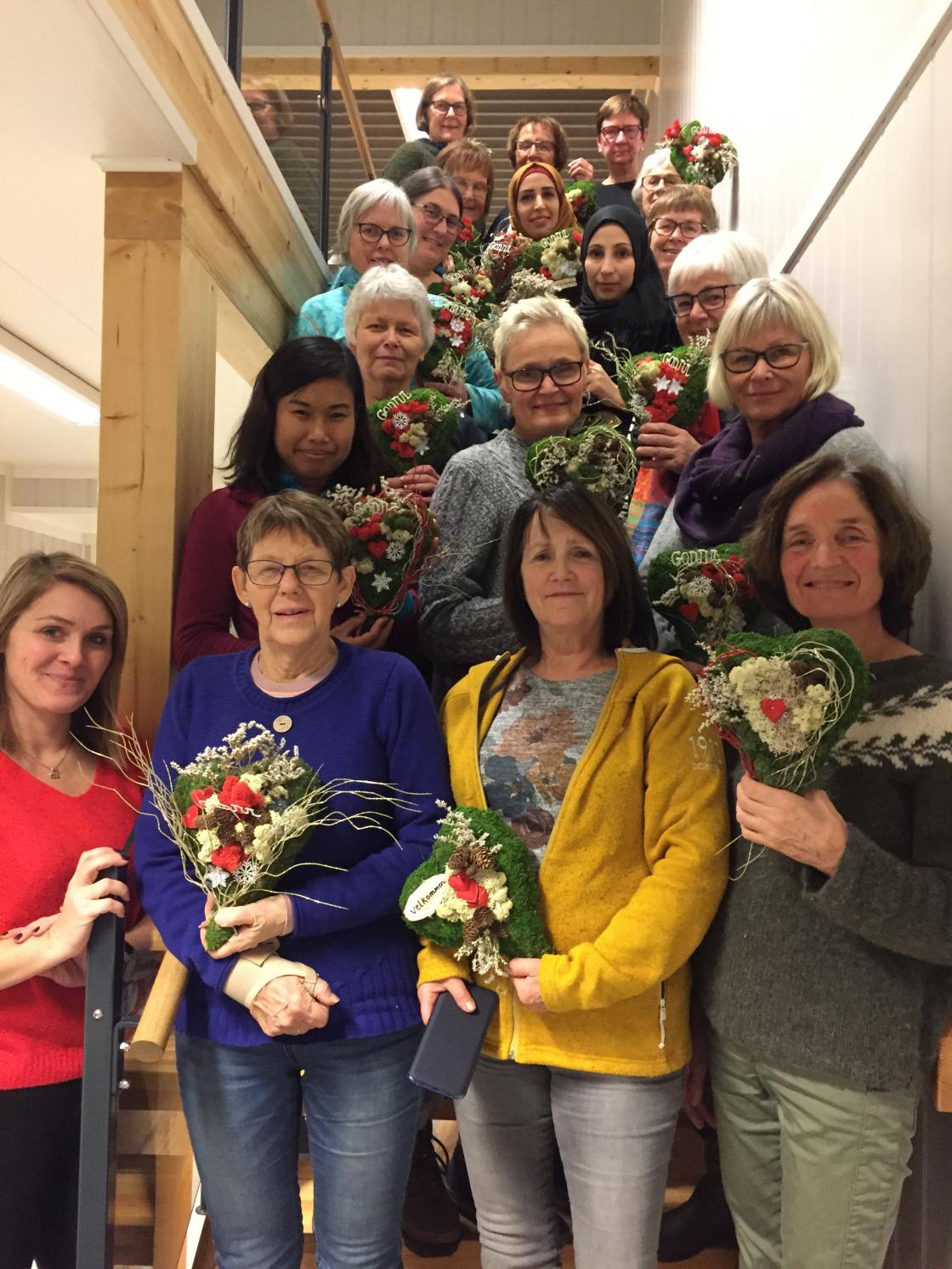 Mange kreative hjerter