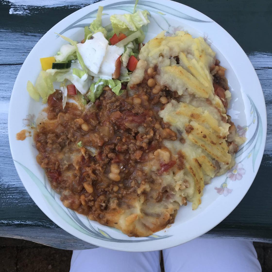 Shepards pie ! Mange fekk meirsmak av dette!