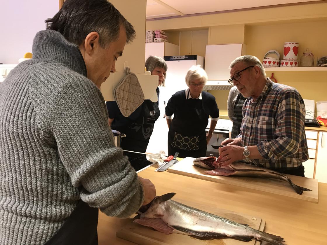 Vi lærer å filetere