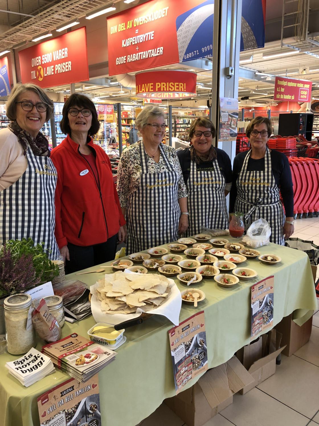 Klar for å promotere bygg på Coop Extra Stord