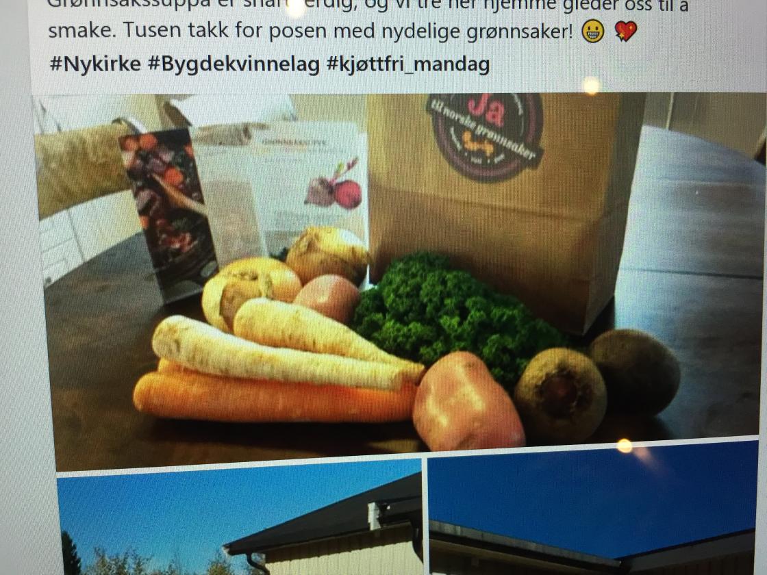 Innholdet i posen på Nykirke