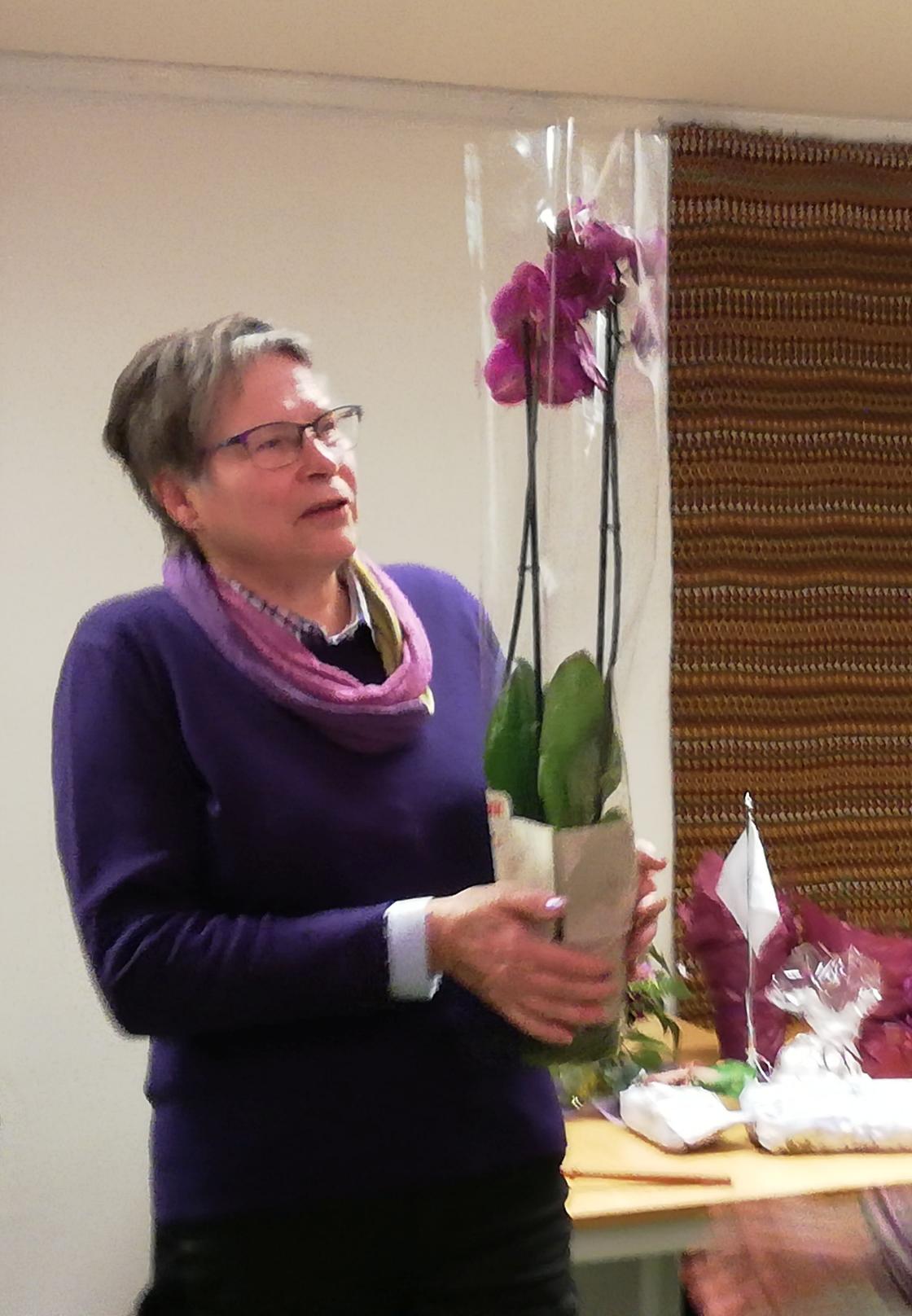 Lilla orkidé til en lilla dame