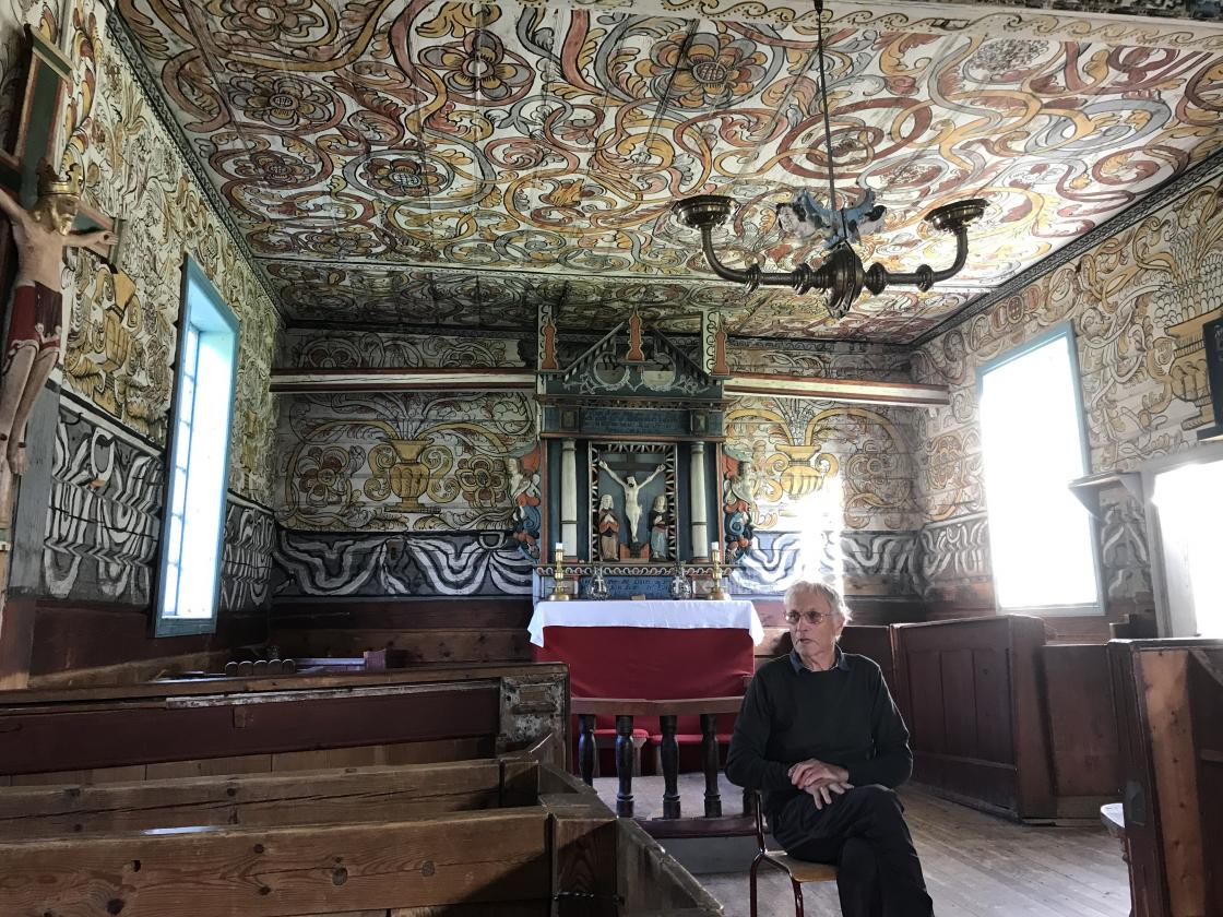 Kristian Almås fortalde og viste oss rundt.