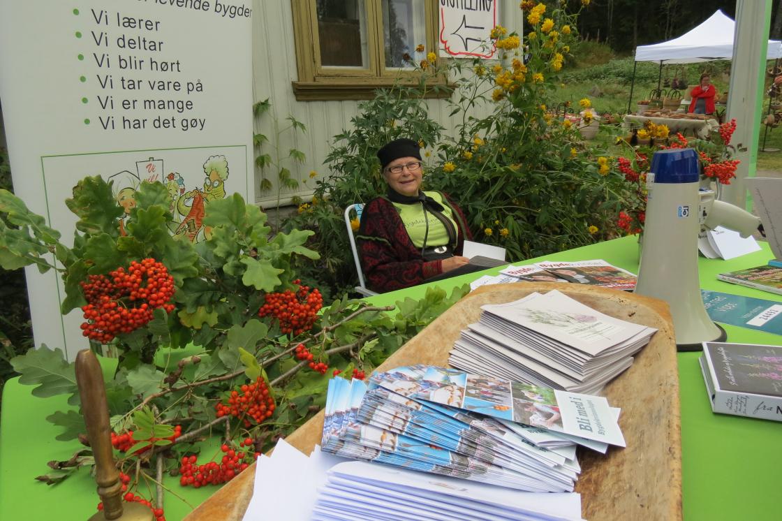 Leder Anne Berit Finden bekler Hillestad bygdekvinnelags stand