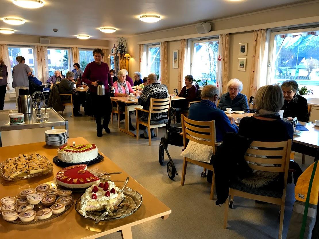 Kjekt med mange på besøk !