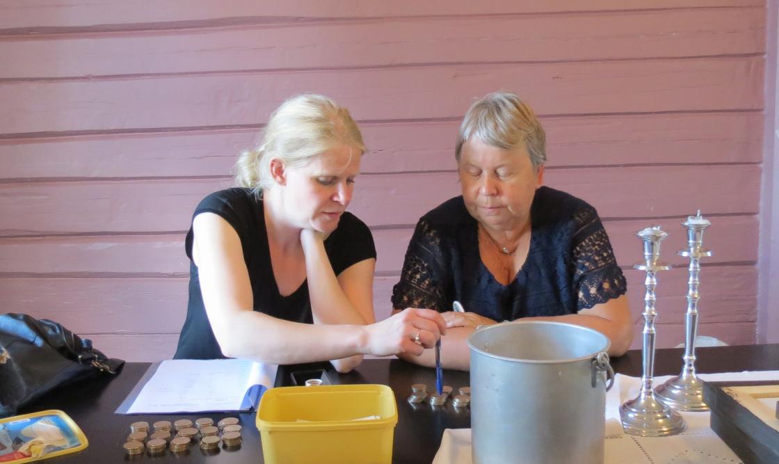 Og tilslutt skulle det telles: Nina Traet og Randi Svebakk-Johansen