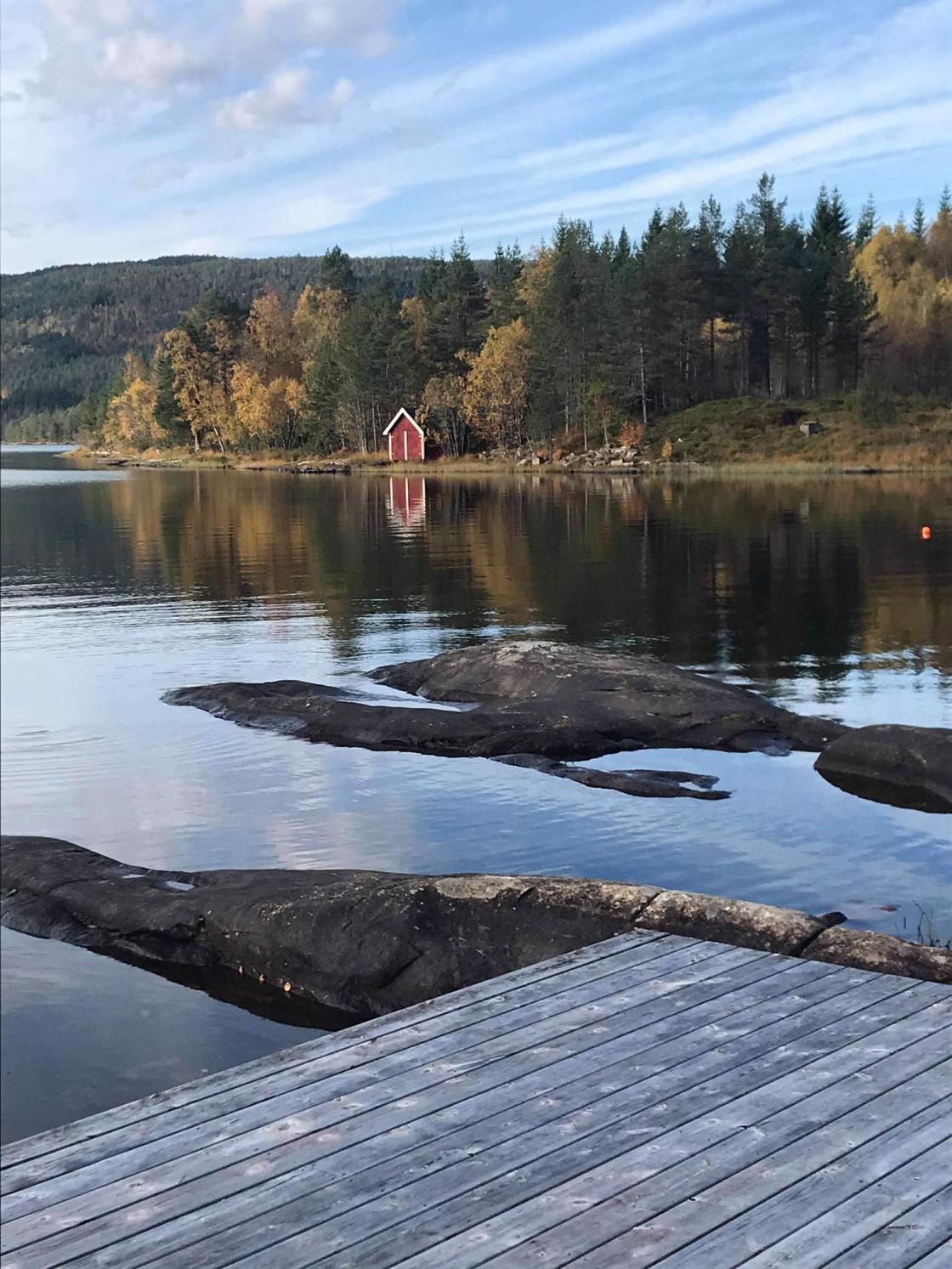 Utsikt fra badeplassen