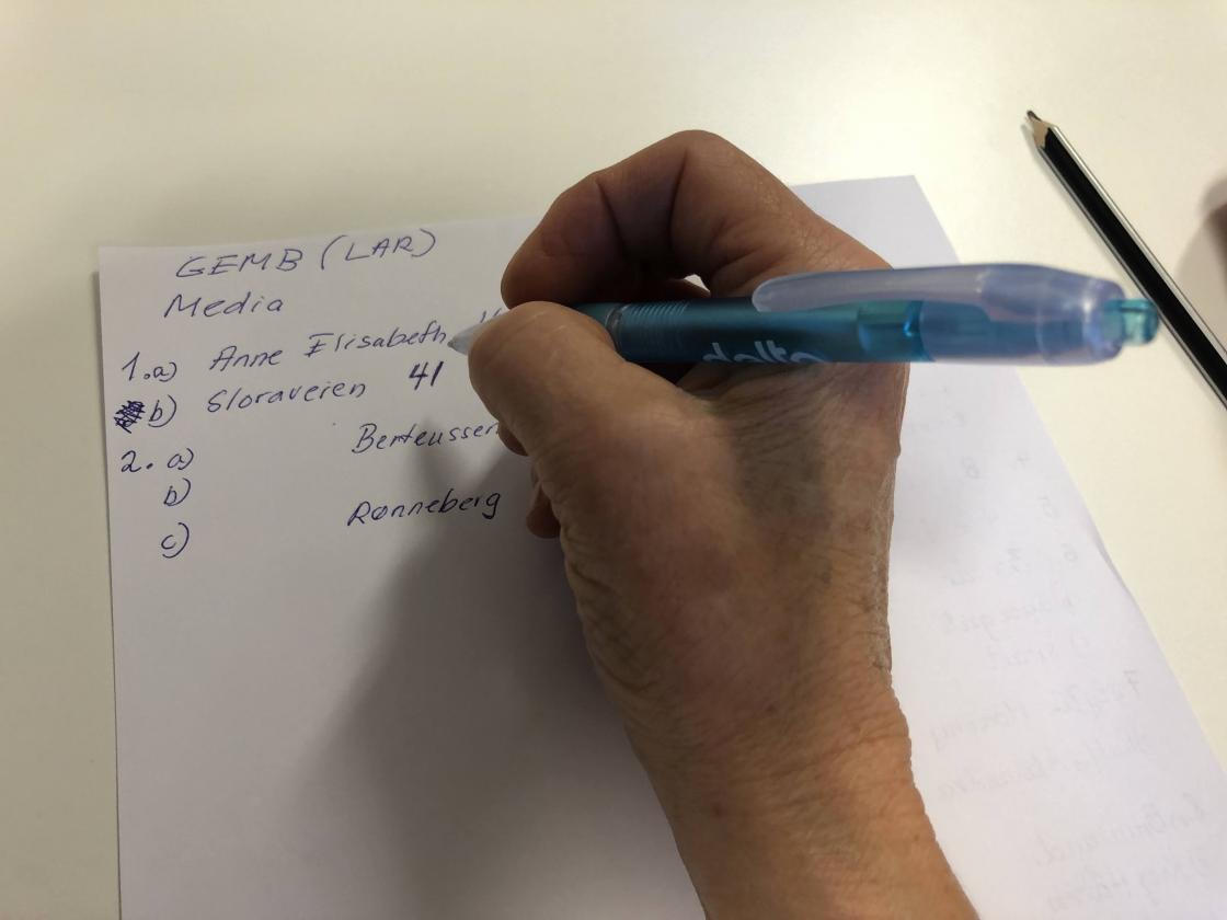 Spørsmåla var varierte, og gav oss mykje å gruble på.