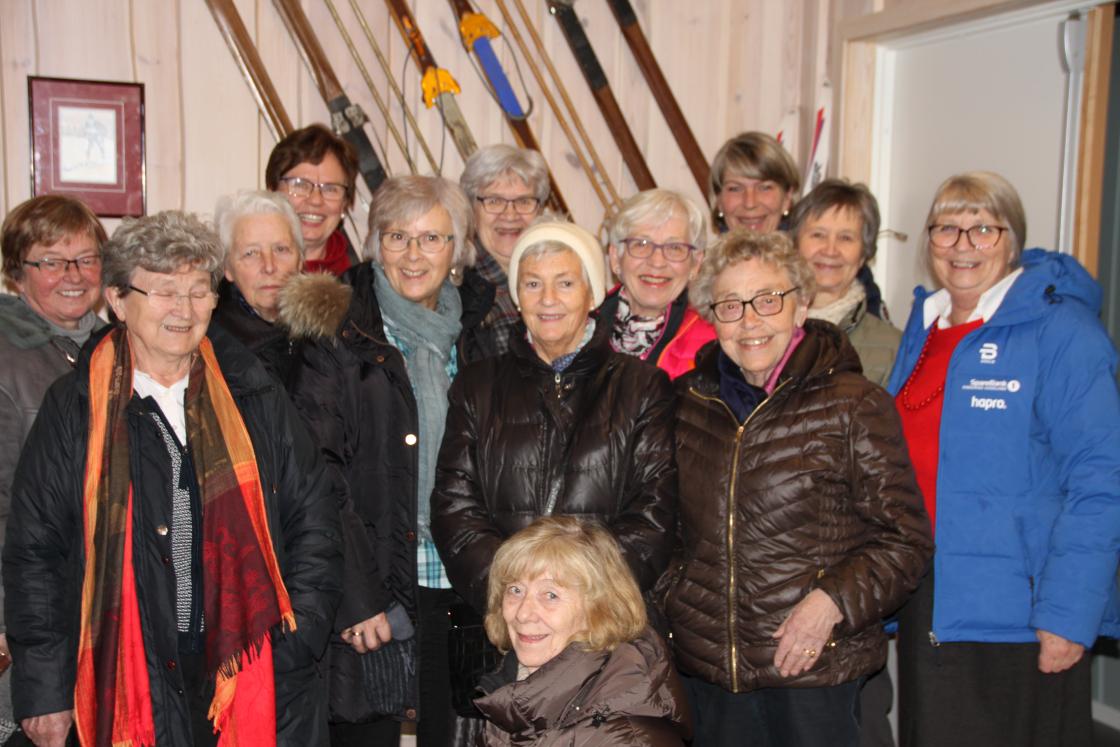 Hele gjengen samlet på Lygna Skistadion