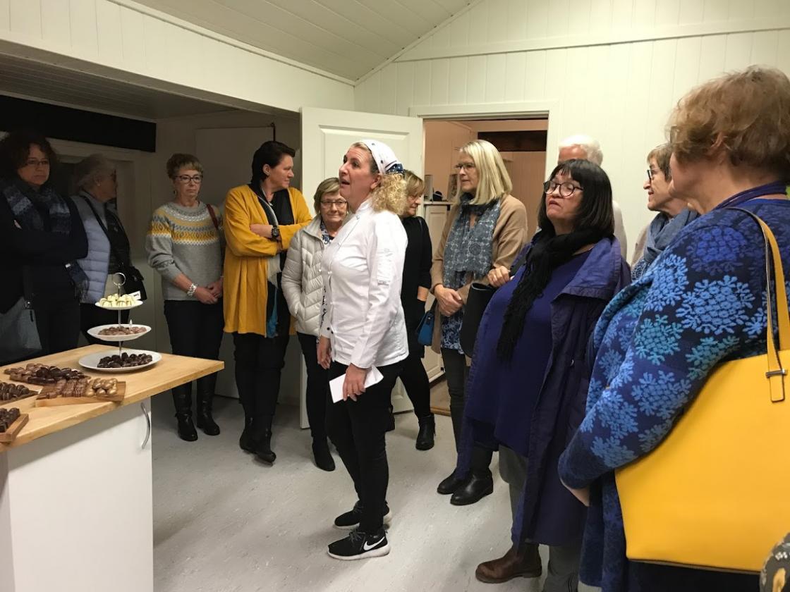 Engasjert Trude fortalde om tankane bak og oppstart av bedrifta.