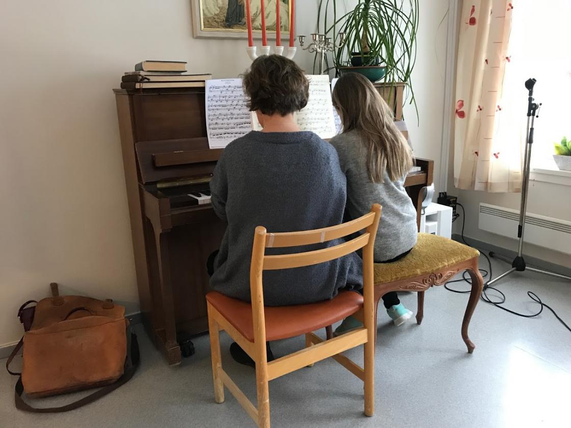 Kulturskulen var på plass for å underhalde.