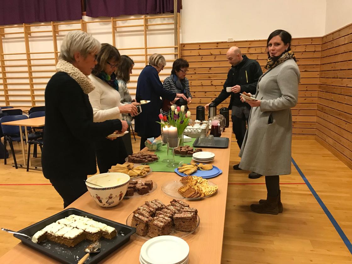 Salg av kaffe og kaker