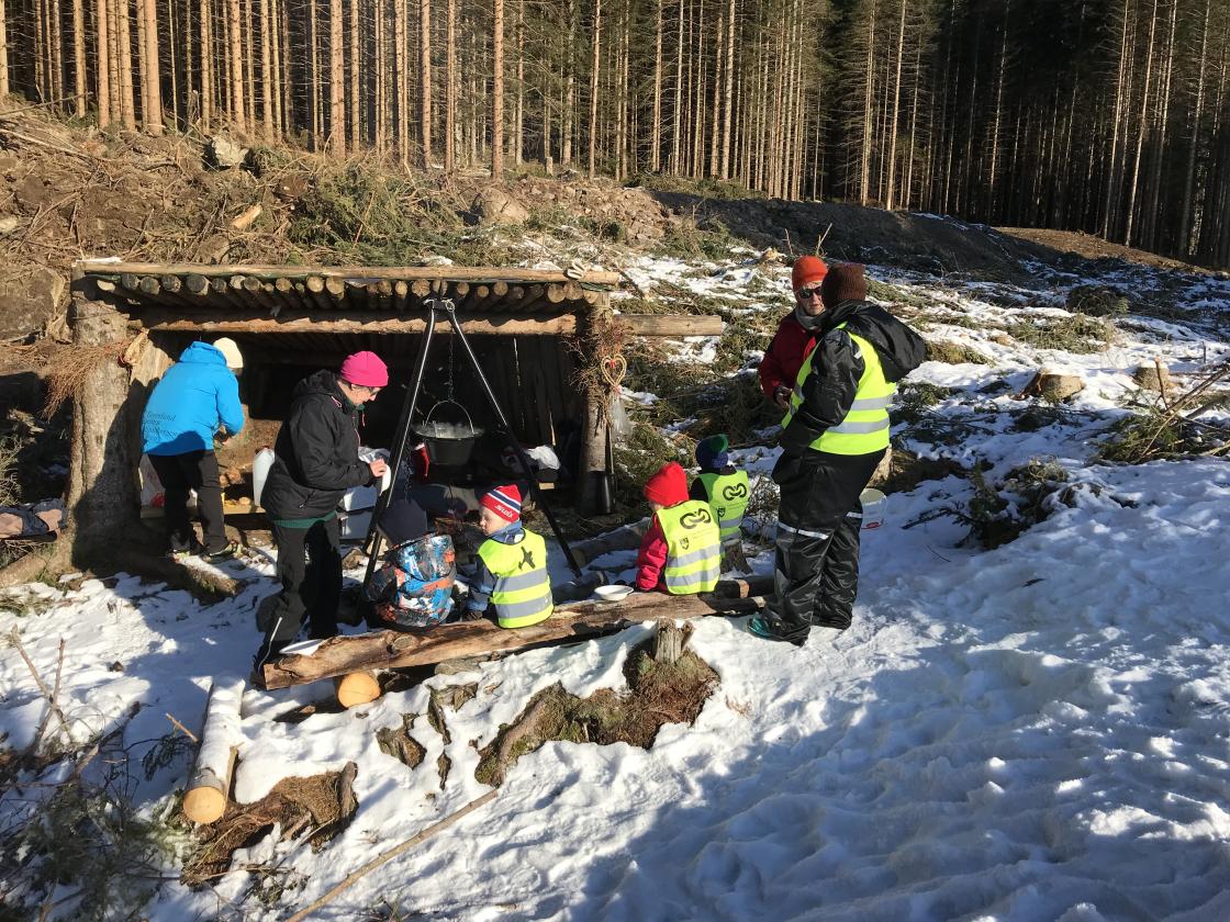 En kald, men solfylt formiddag