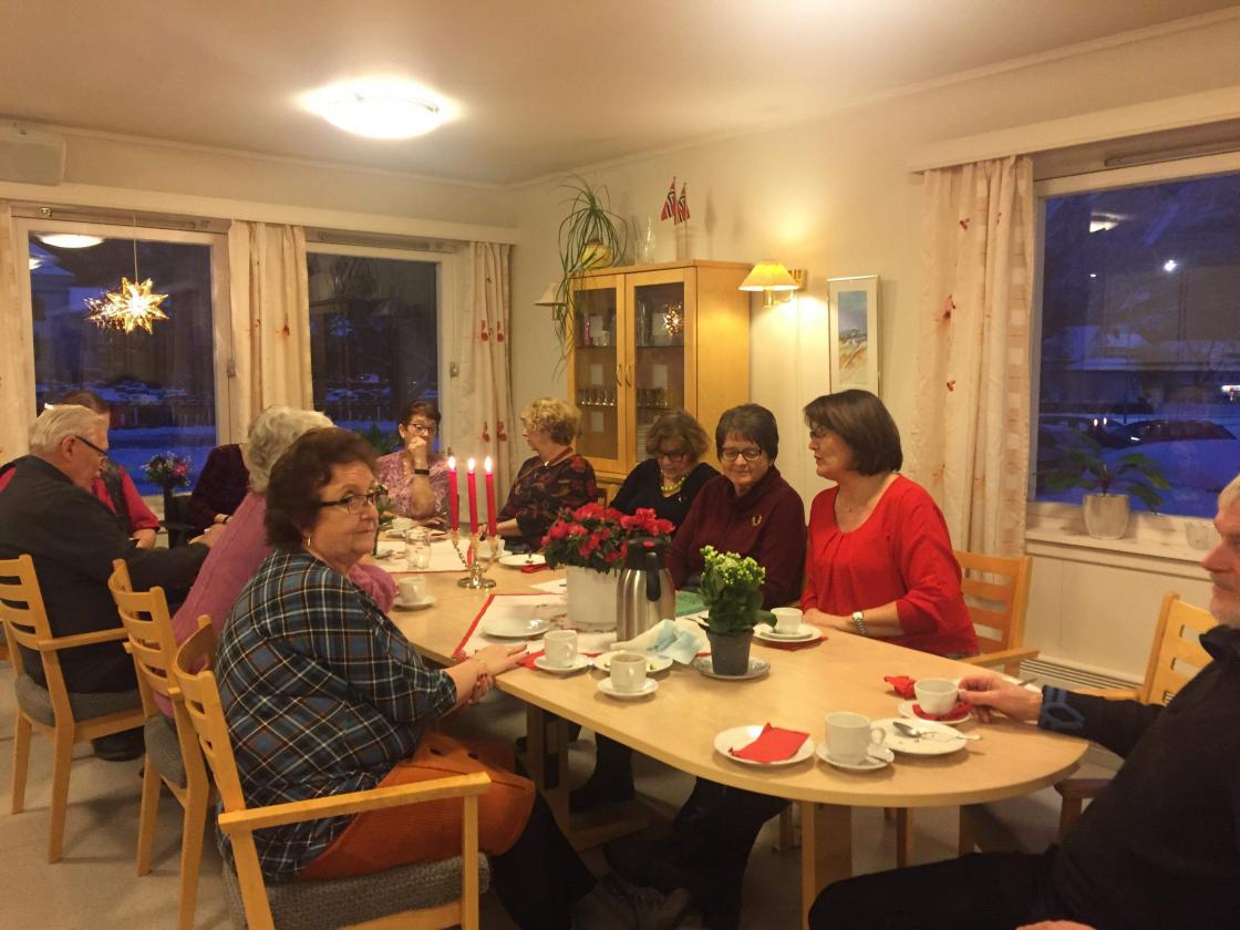 Her ser vi nokre frå Bygdekvinnelaget.