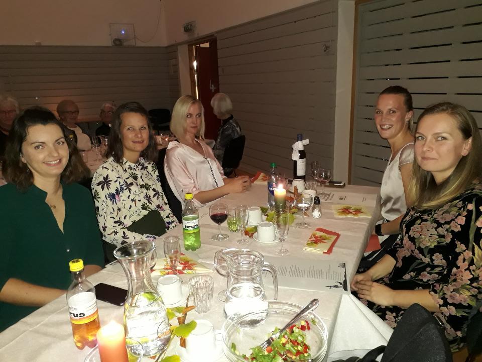 Våre yngste medlemmer koste seg på festen