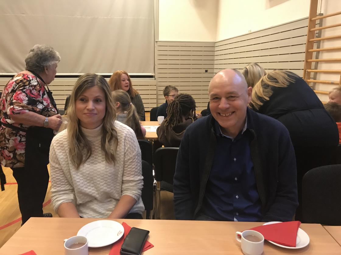 En celeber gjest - vår nye rådmann, sammen med Lena G. Bråttvik