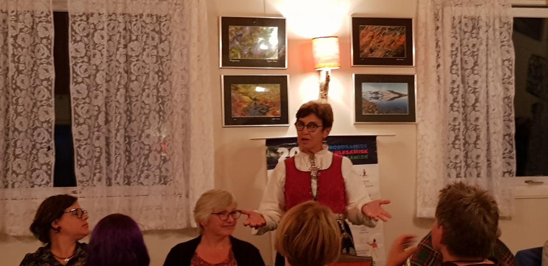 Jorun Henriksen, holder tale til Tana BKL