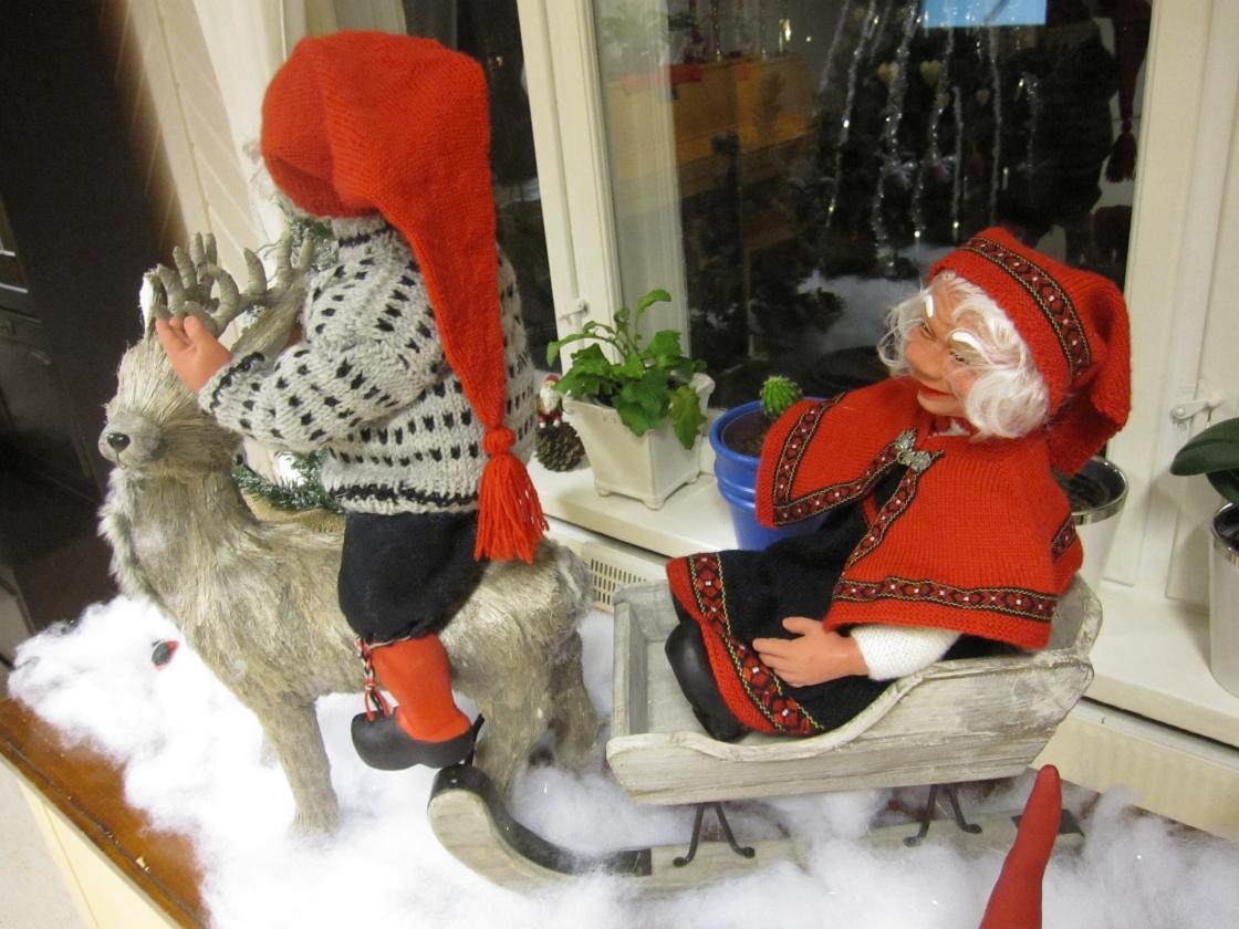 Frivilligsentralen er pyntet til jul