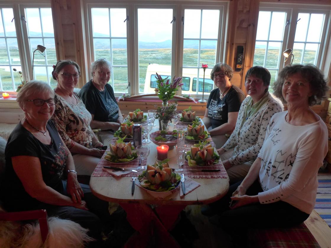 Hyggeleg kveldsmåltid.